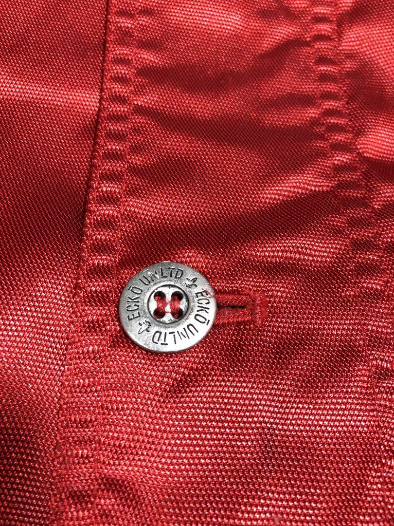 ECKO UNLTD ナイロンジャケット ビッグサイズ 赤 ロゴ XXL