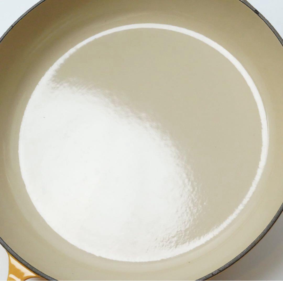 【美品】LE CREUSET　ビュッフェキャセロール　サフランイエロー　26cm