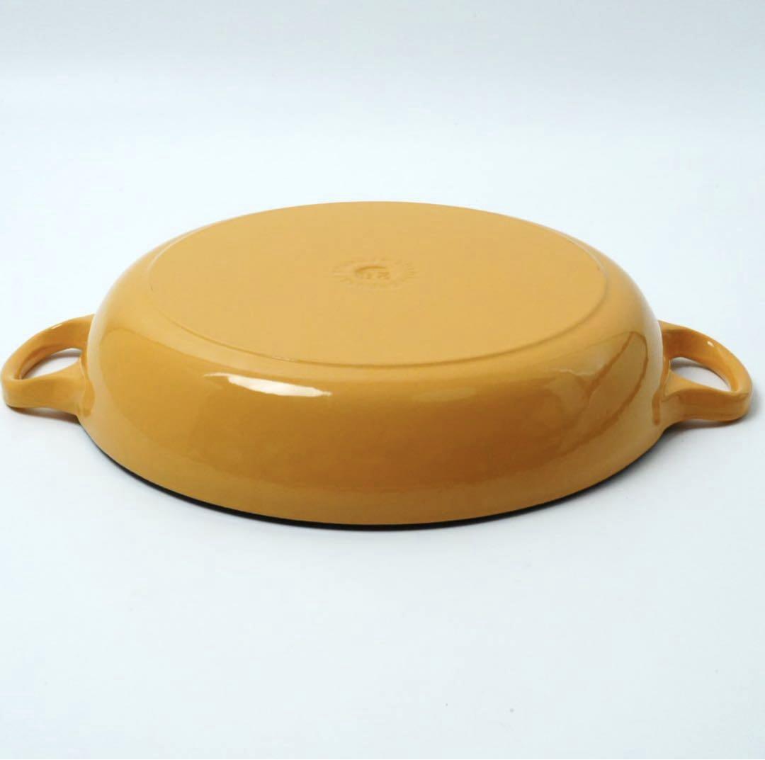 【美品】LE CREUSET　ビュッフェキャセロール　サフランイエロー　26cm
