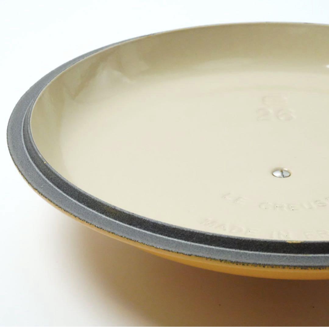 【美品】LE CREUSET　ビュッフェキャセロール　サフランイエロー　26cm