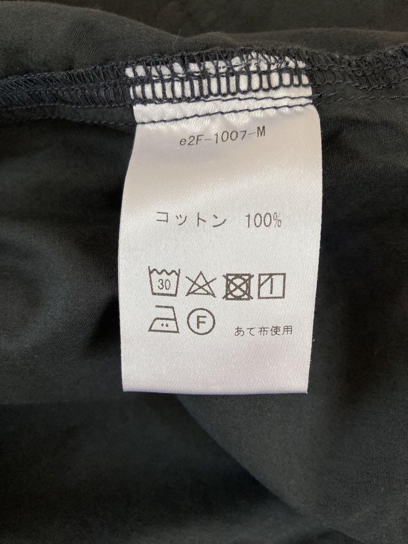 eleven2nd コットンブロードワイドパンツ　チャコールグレー