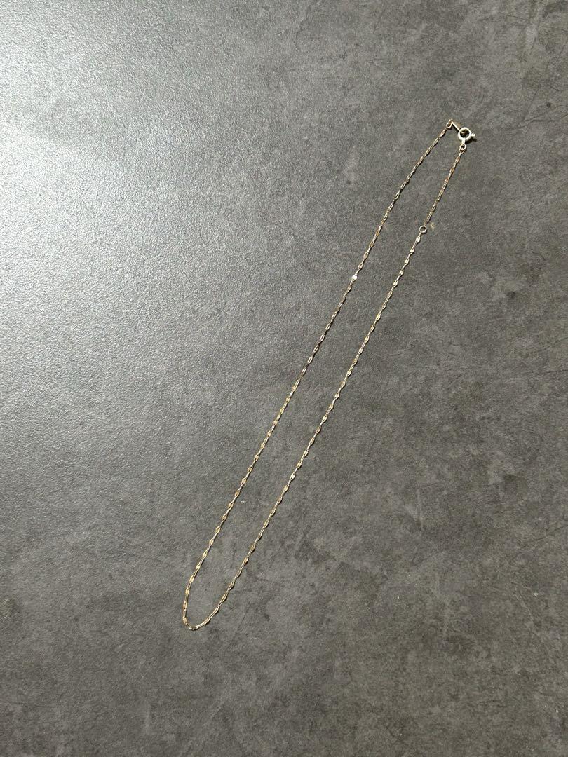 ジュエッテ　K10ペダルチェーンネックレス
