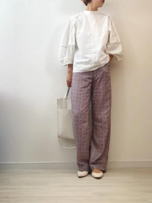 美品 ＜6(ROKU)＞SQUARE LINE PANTS/パンツ  今季新作