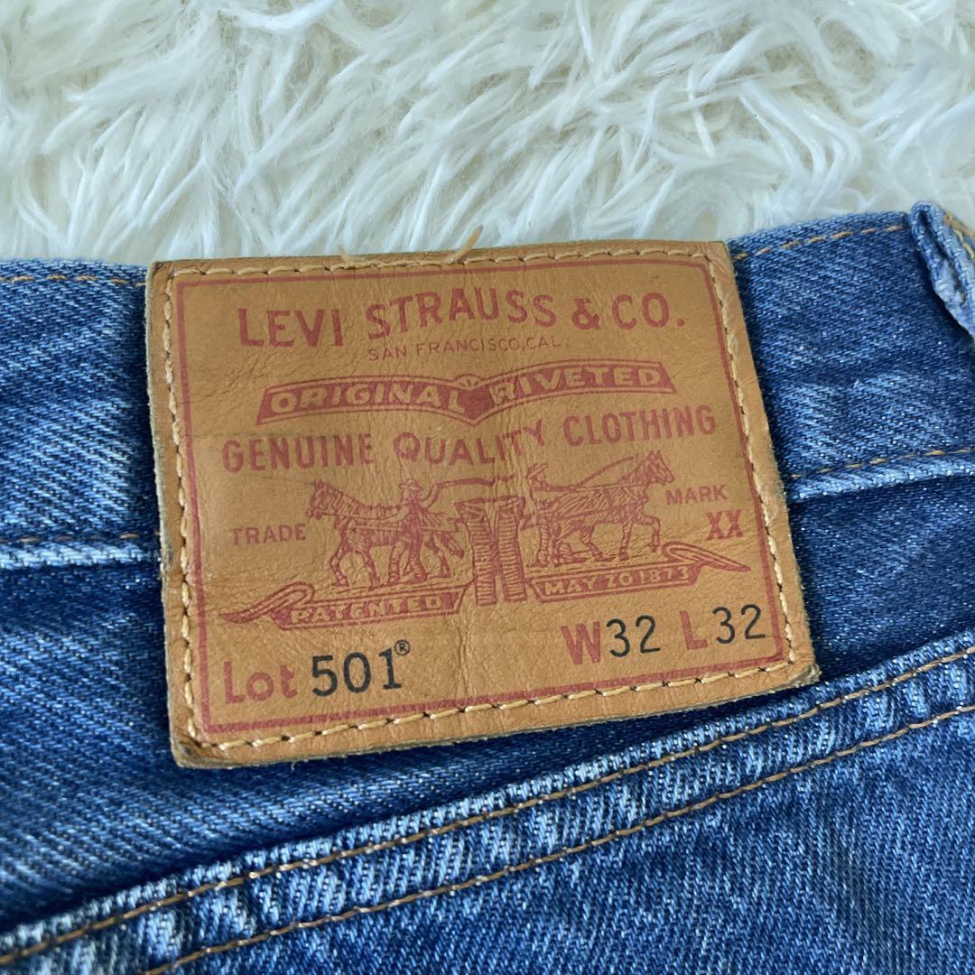 美品✨LEVI’S PREMIUM 501 32×32 インディゴ　黄金サイズ
