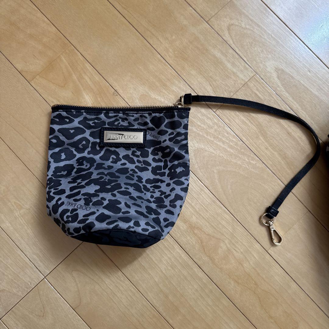 Jimmy Choo トートバッグ 大容量 ポーチ付き