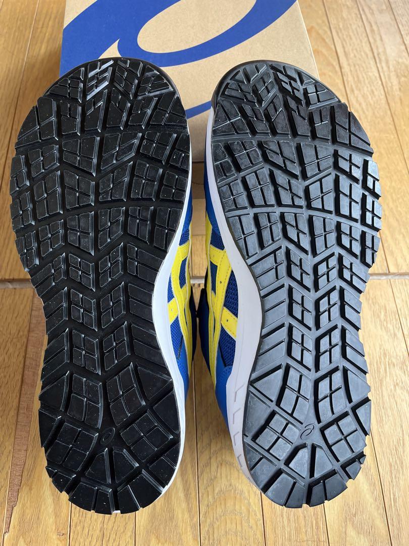 アシックス安全靴オンライン限定CP209 BOARRブルー×イエロー27センチ