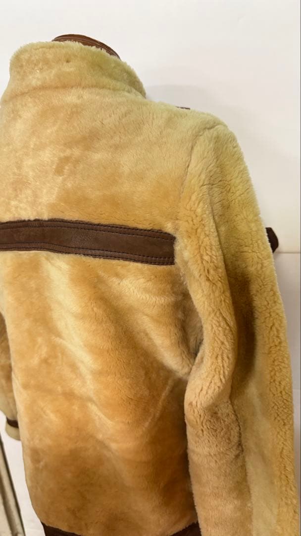 Avirexボーマージャケット 牛革ミックス イエロー 箱あ Avirexボーマージャケット 牛革ミックス イエロー 箱あ