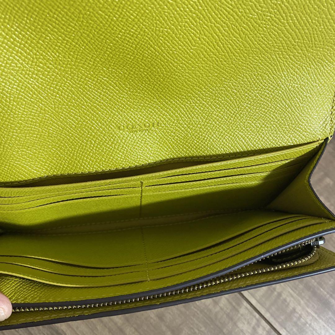 COACH 長財布 ホワイト/レザー