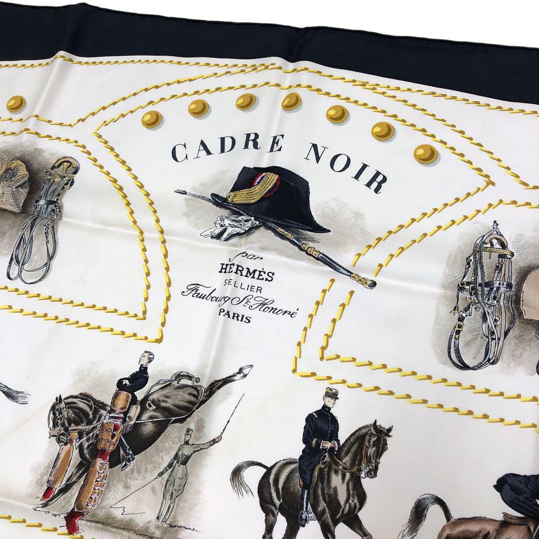 HERMES カレ90 CADRE NOIR ソミュール騎兵学校 スカーフ - メルカリ