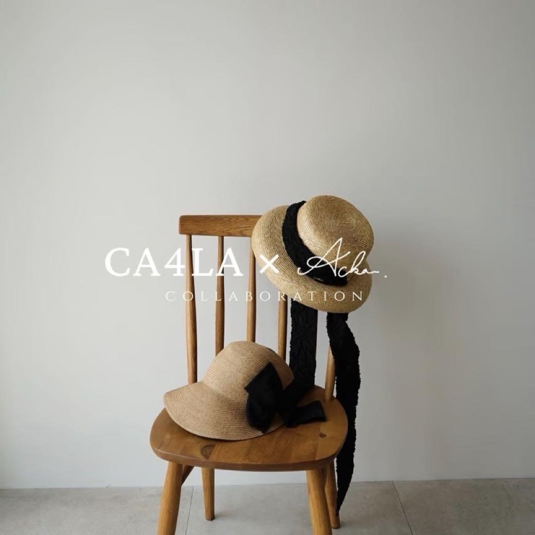 【未使用品】CA4LA x Acka scarf strow hat