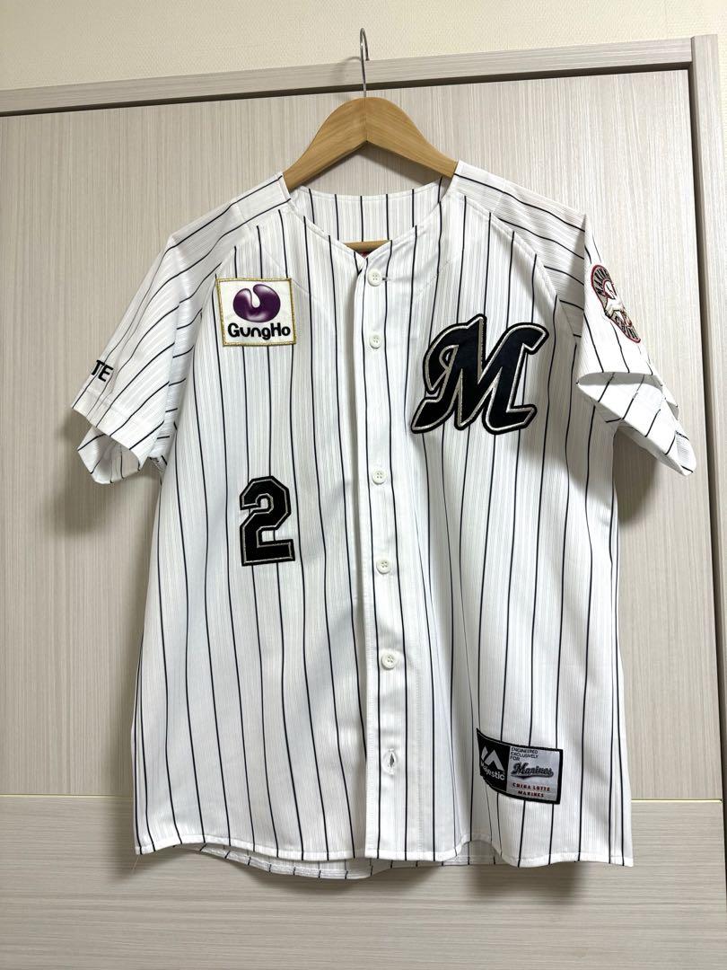 千葉ロッテ　ユニフォーム　藤原恭大　背番号２　サイズM