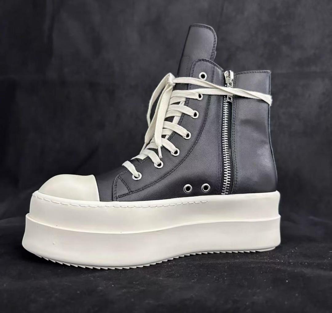 【Rick Owens】グレインカーフレザースニーカー【関税送料込み】 Rick Owens（リックオウエンス）の「Rick Owens - x Adidas