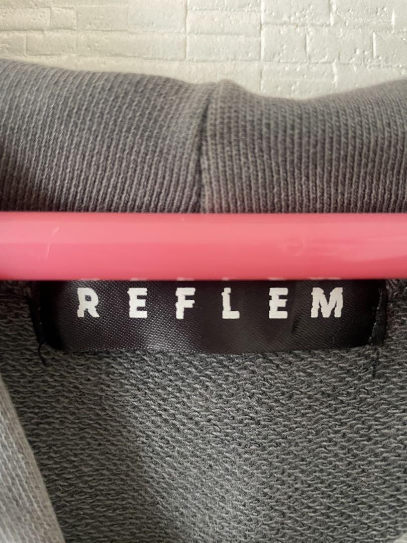 REFLEM レフレム うさ耳 ダメージ ジップ パーカー フーディ グレー