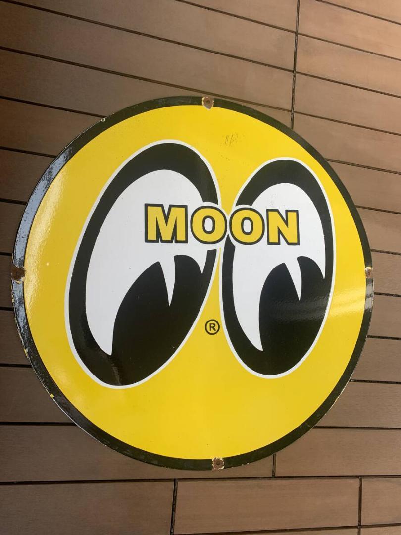 【1点のみ】MOON EYES ムーンアイズ看板 ビンテージ 幅76m 画像4