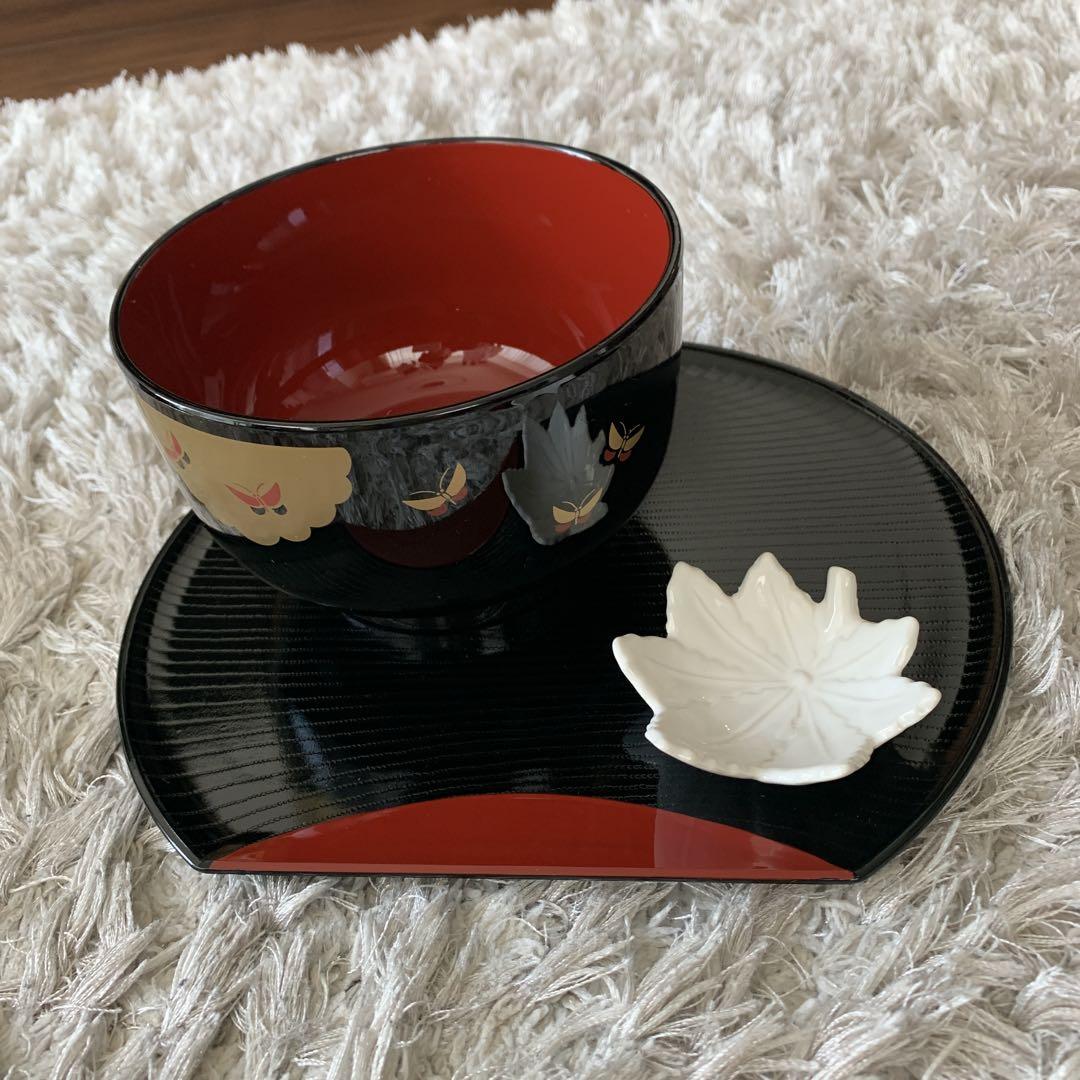 蝶型 陶器 小皿 セット