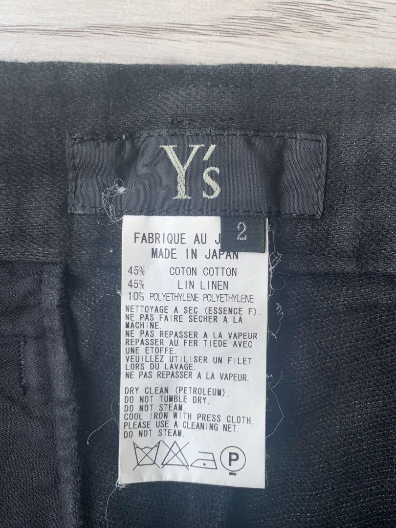 y's ガウチョ　リネン　パンツ　ヨウジヤマモト　yohjiyamamoto