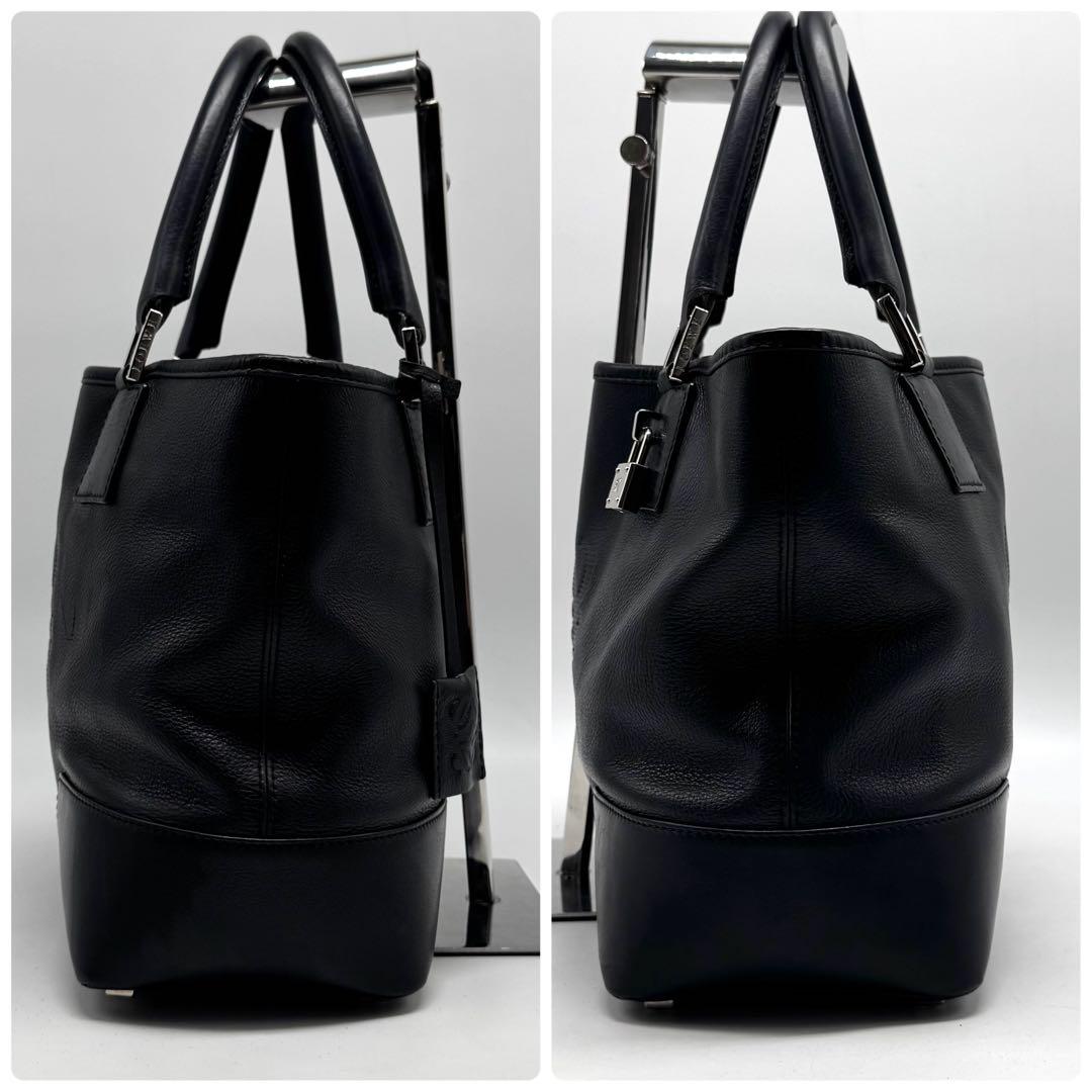 極美品✨】ロエベ フスタ アナグラム レザー ハンドバッグ