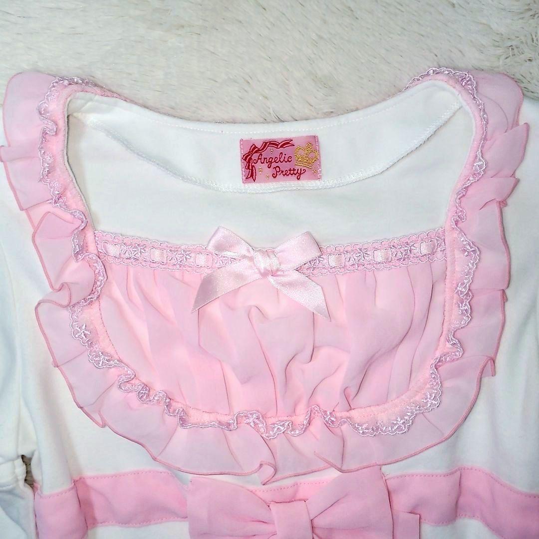 旧タグ Angelic Pretty シフォン リボン トップス カットソー