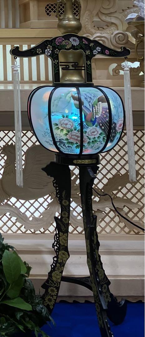 灯籠２つセット葬儀初盆中古品