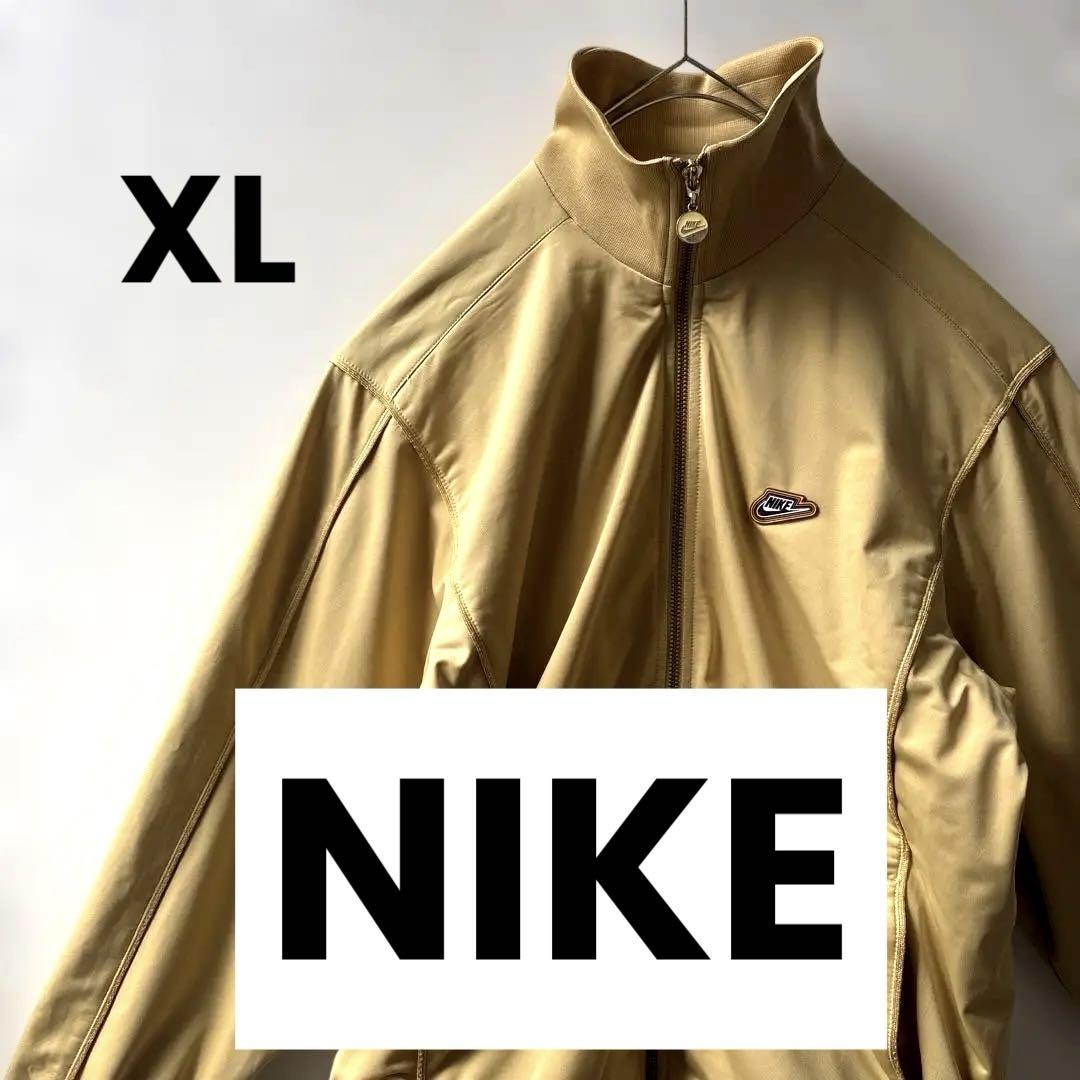 Nike ジップアップジャケット　ベージュ　XL