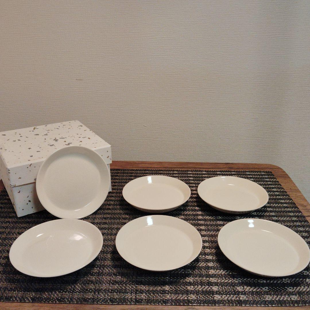 京焼 清水焼 直山窯 小皿貫入クリーム色6客