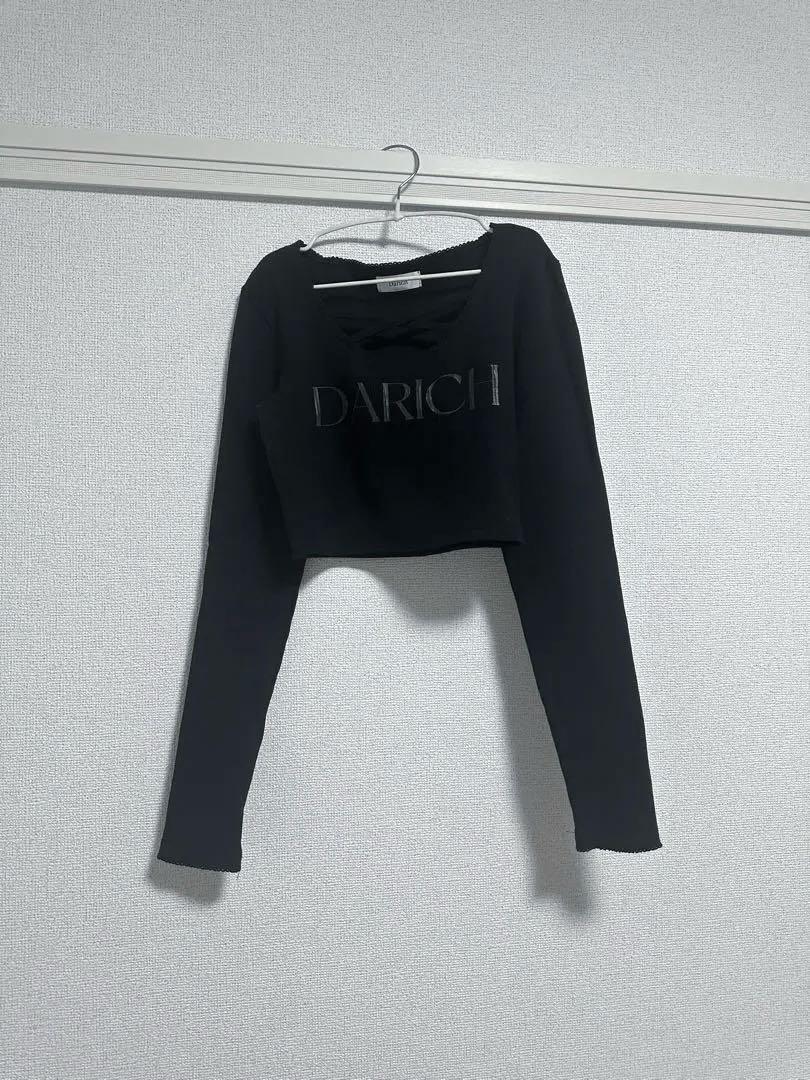 Darich クラックロゴクロストップス