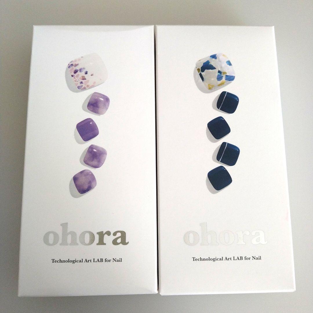 新品未使用　ohoraセット売り　フットネイルシール 付き ohora ネイルシール フットネイル 2種セット - メルカリ