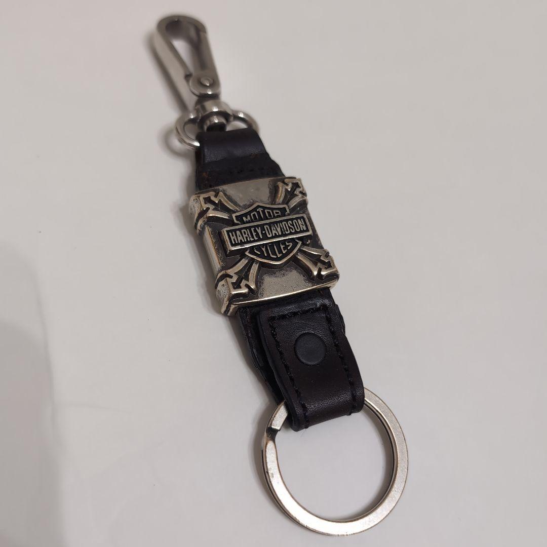 Harley-Davidson キーホルダー 黒 レザー