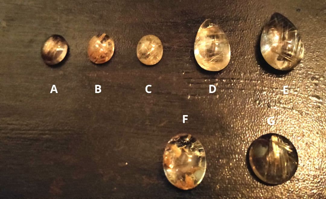 ルチルクォーツ ルース F