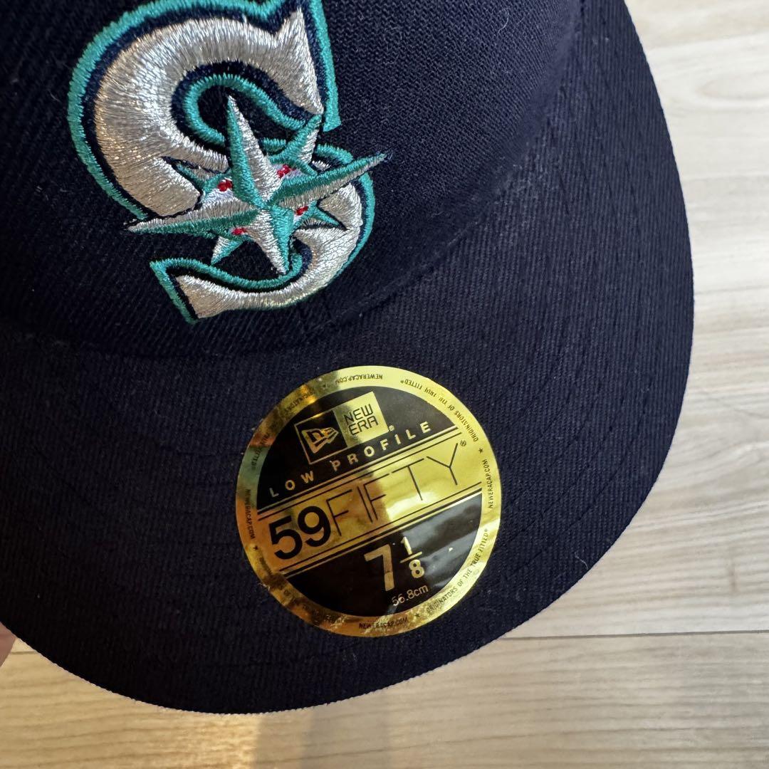 NEW ERA 59FIFTY シアトル・マリナーズキャップ 7 1/8 新品】NEW ERA 59FIFTY シアトルマリナーズ キャップ 7 1/8