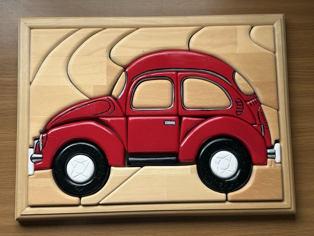 ＊ハンドメイド＊　木製車パズル　/パズルアート