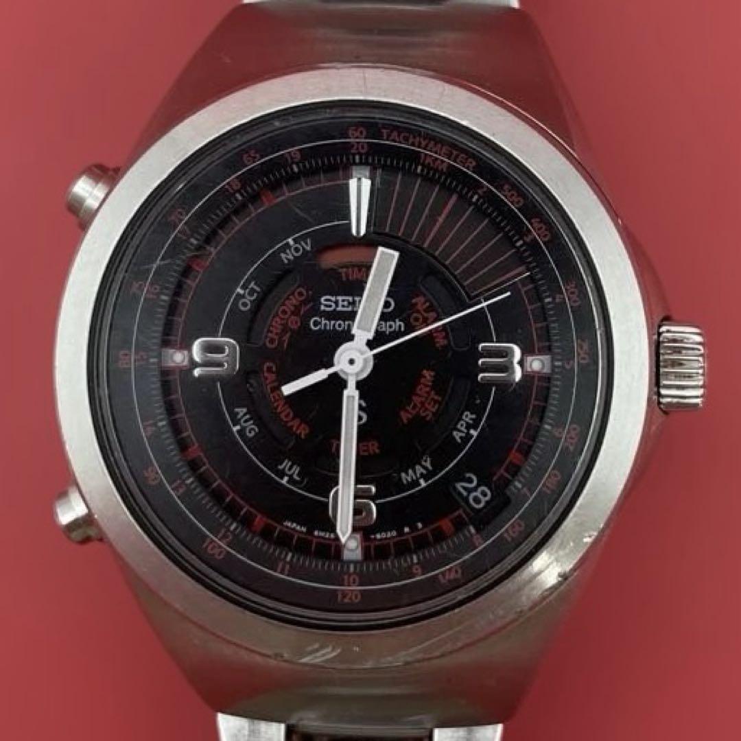 【メーカー公式ショップ】 SEIKO 6M26-6020黒文字盤ダンシングハンズ クロノグラフ SUSサス 時計
