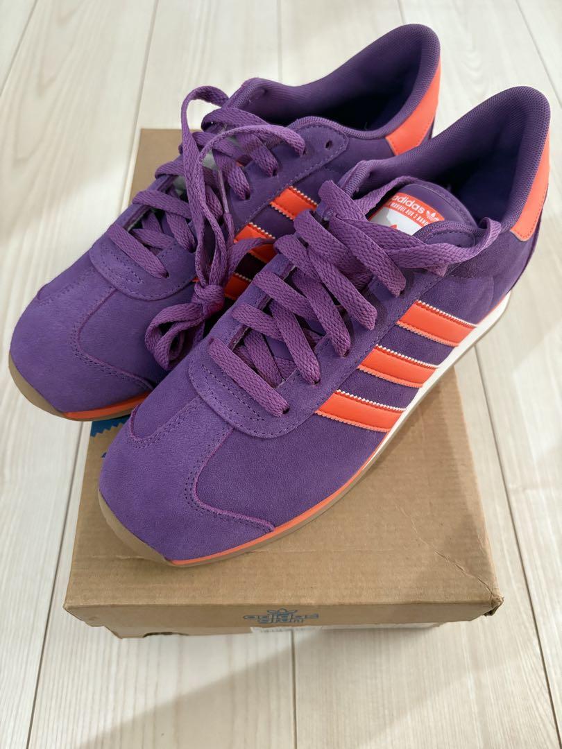 adidas アディダス country Ⅱ 紫 オレンジ