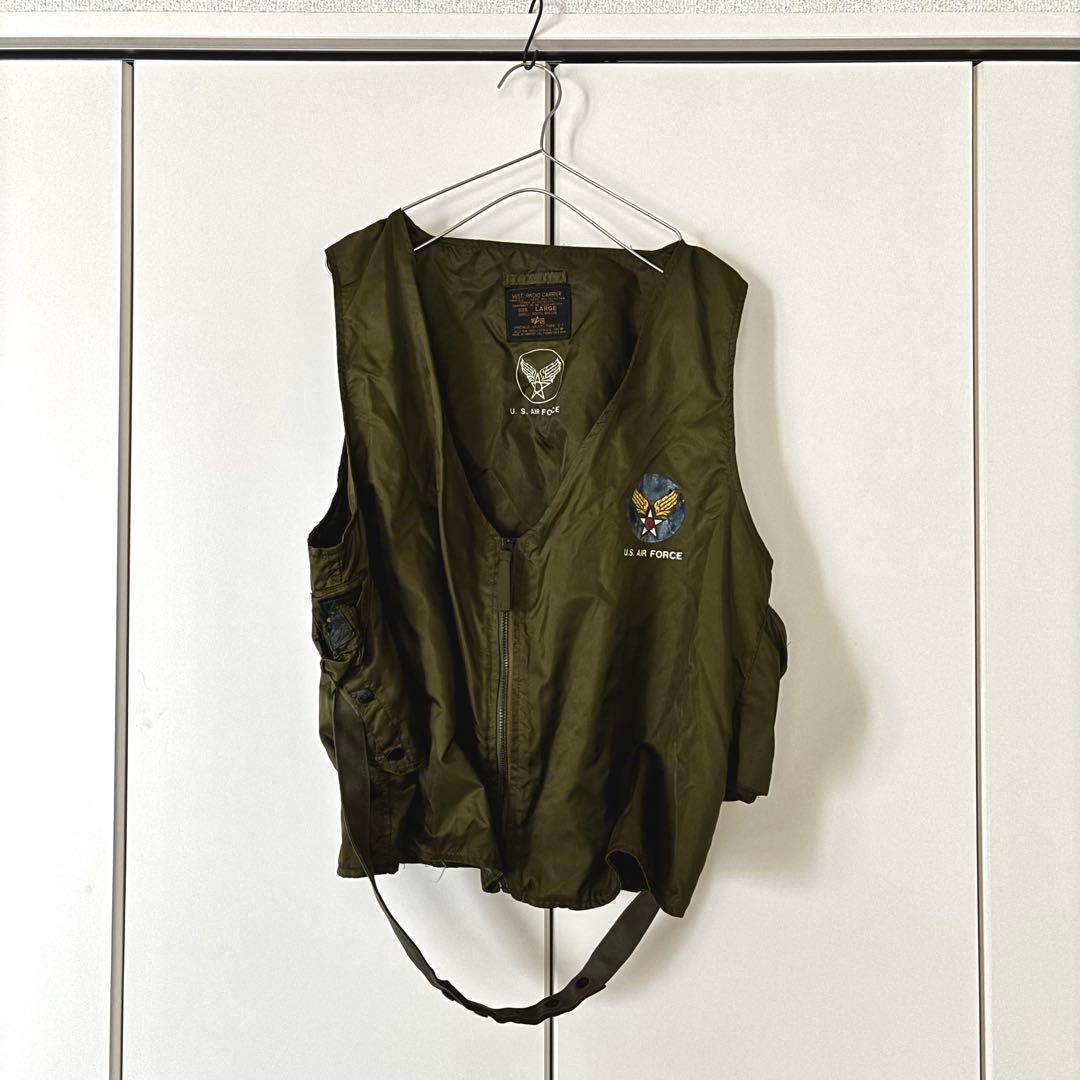 満足感 ALPHAINDUSTRIES U.S. AIR FORCE E-1ラジオベストL ALPHA INDUSTRIES 全品送料無料!