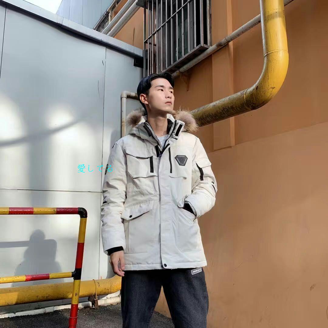 }新型の冬ジャンバーの男子の中で長いのは厚くて男子の潮流の上着を走ります