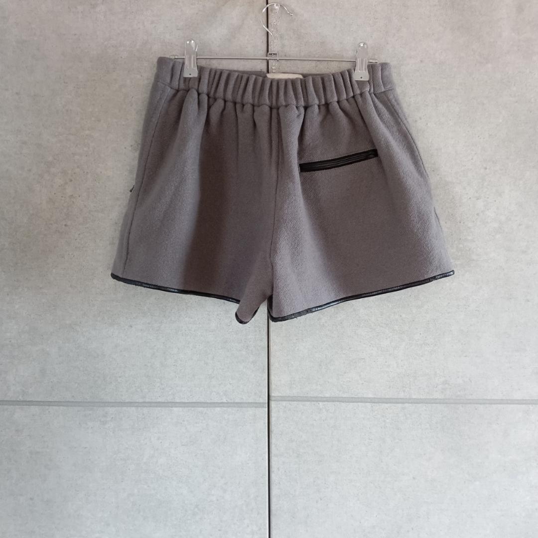 3.1 Philip lim レザーパイピング ショートパンツ X4322