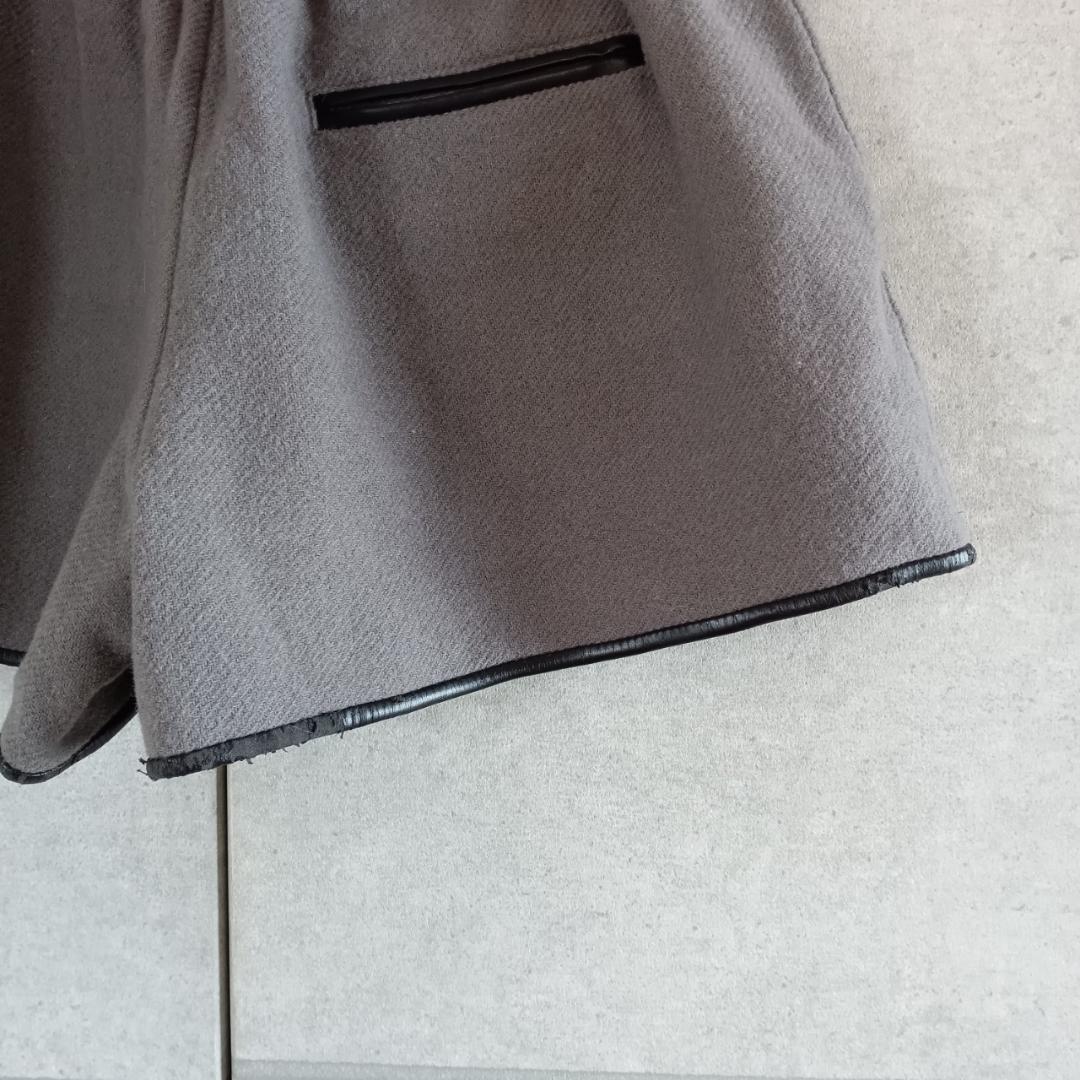 3.1 Philip lim レザーパイピング ショートパンツ X4322