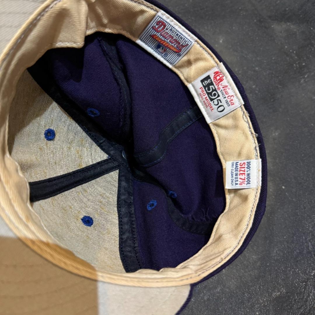 80s-90s USA製 NEW ERA ニューエラ 旧ロゴ ウールBBキャップ