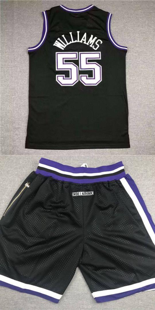 NBAキングス55番ウィリアムズ刺繡レトロなユニフォームです