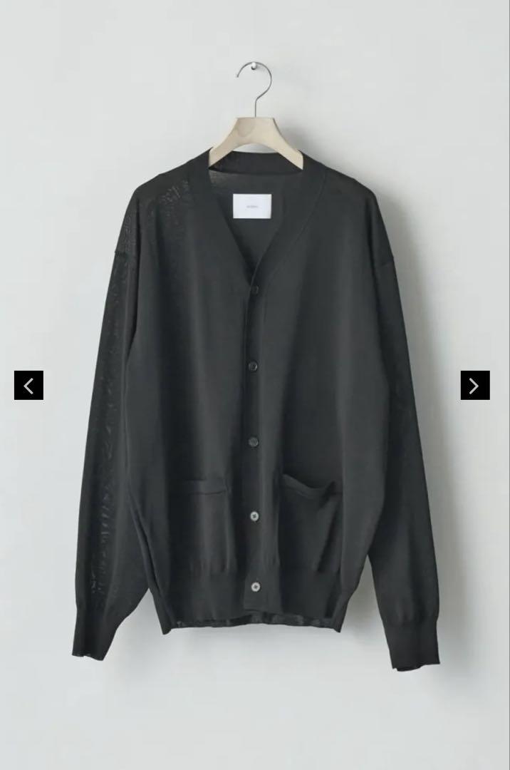 新品ssstein WOOL SILK KNIT TUCKED CARDIGAN