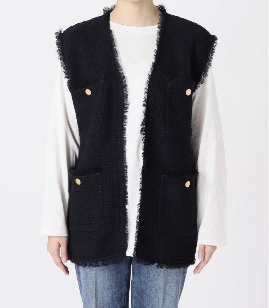 アダワス　サマーツイードニット　ベスト　ジレ 楽天市場】＼SUMMER SALE／【20％OFF】ADAWAS×MMN【カラー別注