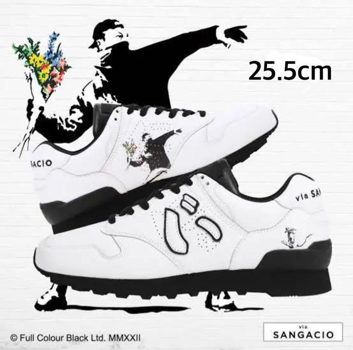 新品 未使用 サンガッチョ バンクシー スニーカー にゅ〜ず 【特価】 24.5㎝【ViaSANGACIO×BRANDALISD】 スニーカー