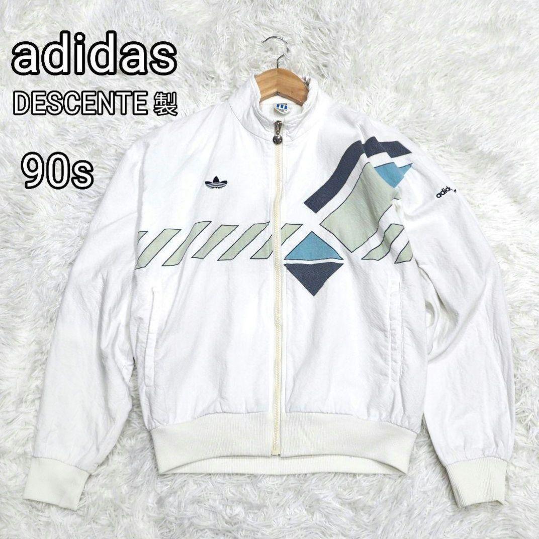 良品 アディダス デサント製 90s コットントラックジャケット スイングトップ