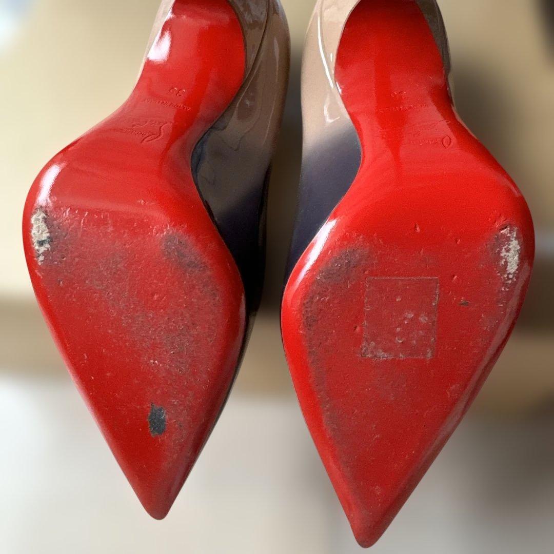 Christian Louboutin ハイヒール ブラック/ベージュ Christian Louboutin ハイヒール ブラック/ベージュ - メルカリ