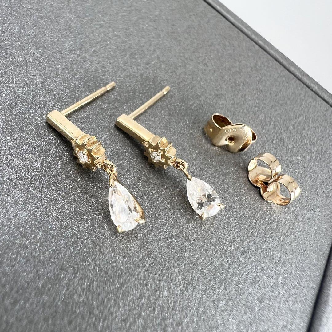 スタージュエリー　スター　ダイヤクォーツ　ピアス