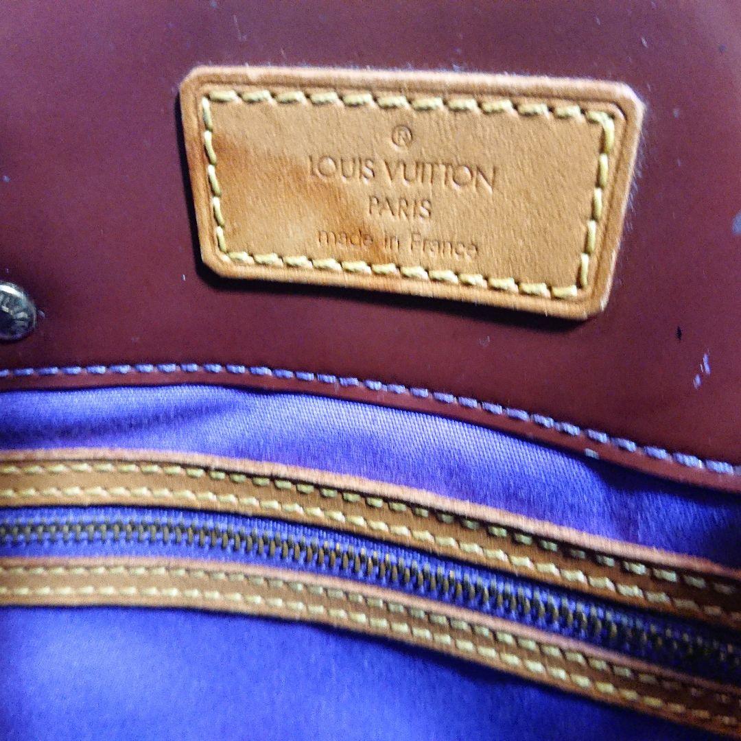 LOUIS VUITTON ヴェルニ リードMM ブラウン エナメル バッグ LOUIS VUITTON ヴェルニ リードMM ブラウン エナメル バッグ