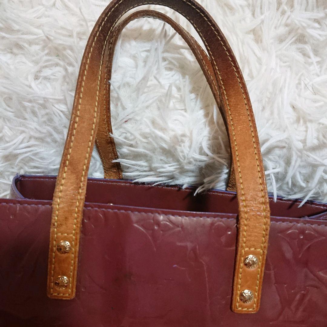LOUIS VUITTON ヴェルニ リードMM ブラウン エナメル バッグ LOUIS VUITTON ヴェルニ リードMM ブラウン エナメル バッグ