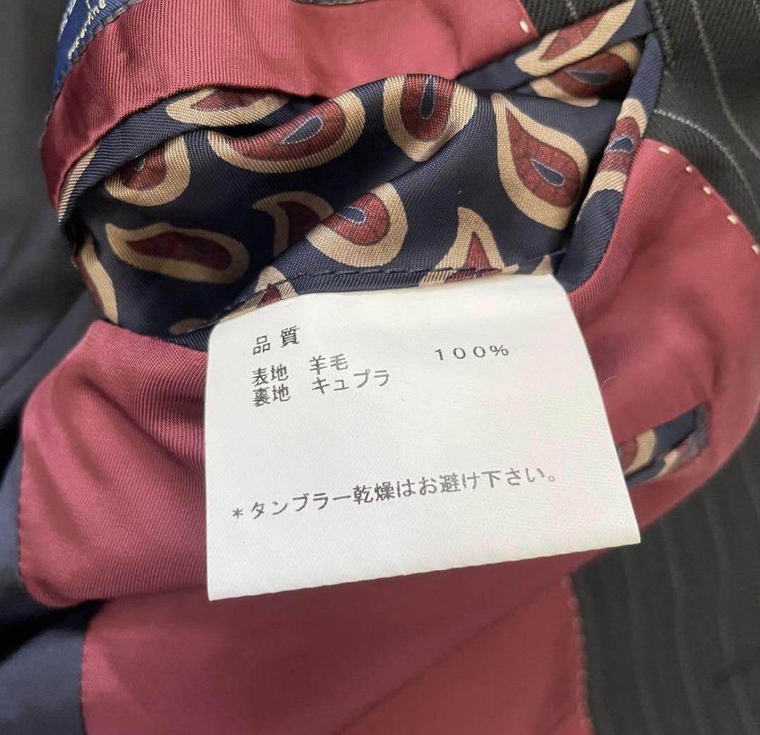 極美品 ポールスミス×ゼニア スリーピース スーツ セットアップ 総裏総柄