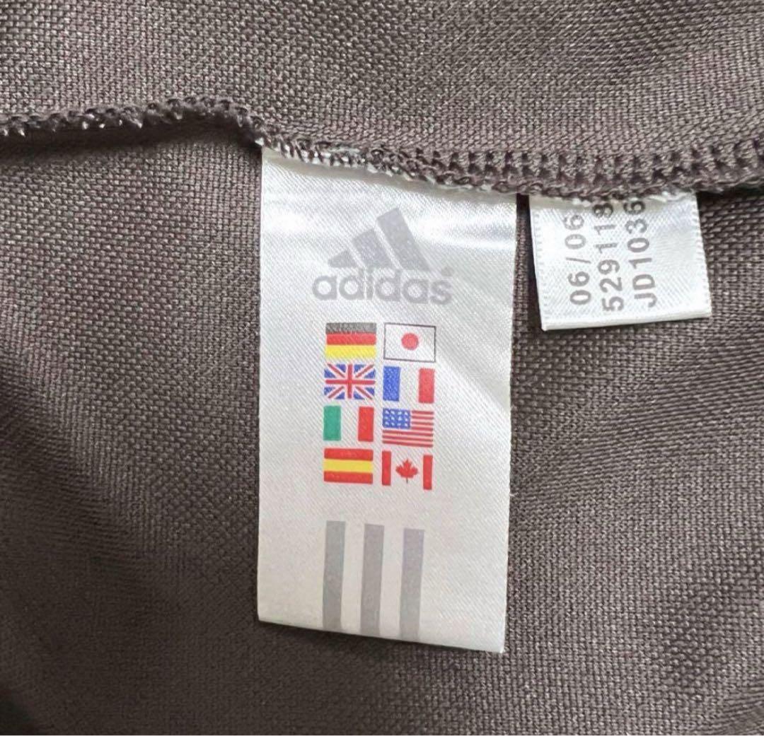 【激レアデザイン‼️】美品 adidasトラックジャケット 茶 M ガイコツ 古着