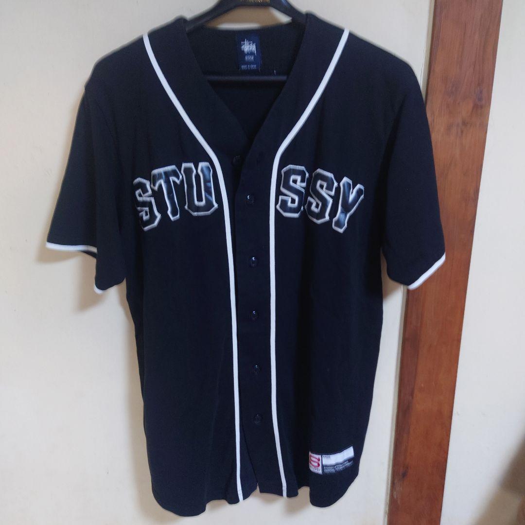 STUSSY ボタンアップシャツ Mサイズ 黒